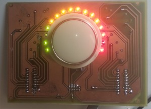 Platine mit Drehencoder und LED-Ring