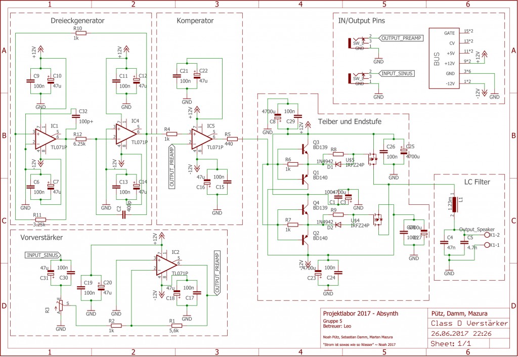 Class A Verstarker Schaltplan - Wiring Diagram